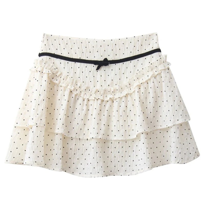 Kawaii Polka Dot Ruffle Skirts -