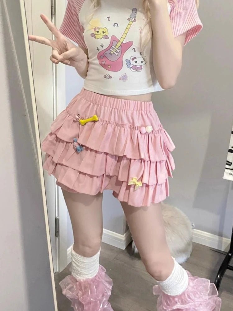 Kawaii Ruffle Lolita Skirt -