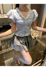 Kawaii Stripe Suit Set Shoptery