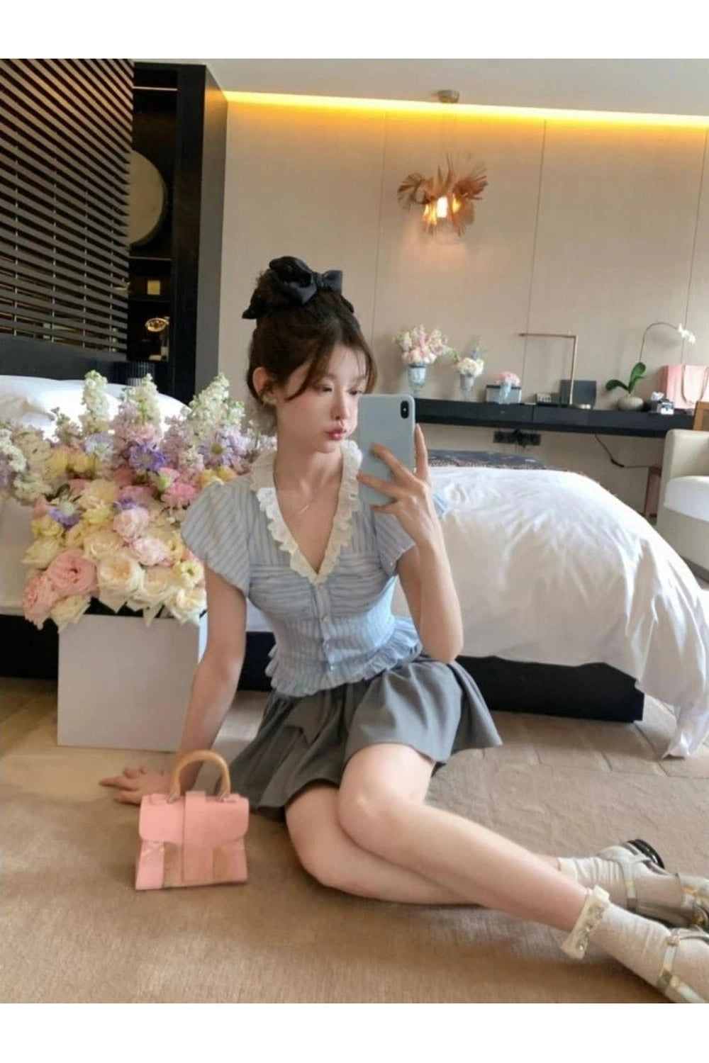 Kawaii Stripe Suit Set Shoptery