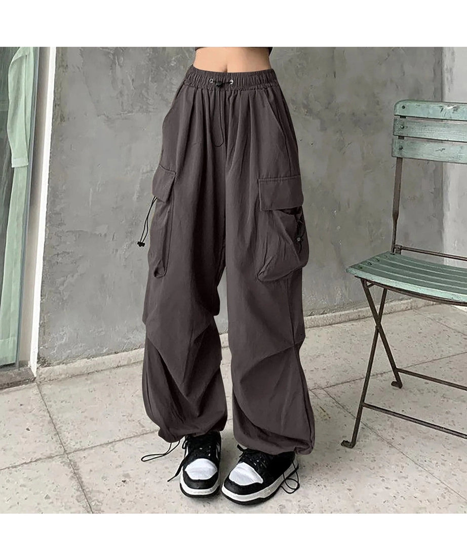 Korean Baggy Cargo Pants - Pants