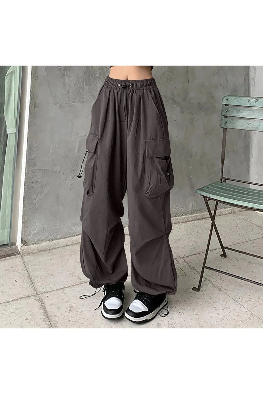 Korean Baggy Cargo Pants - Pants