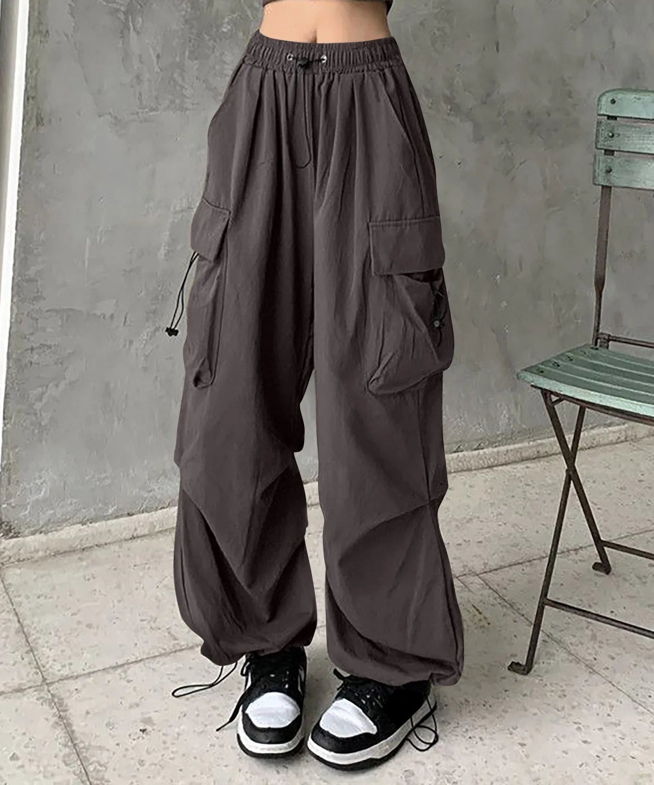 Korean Baggy Cargo Pants - Pants