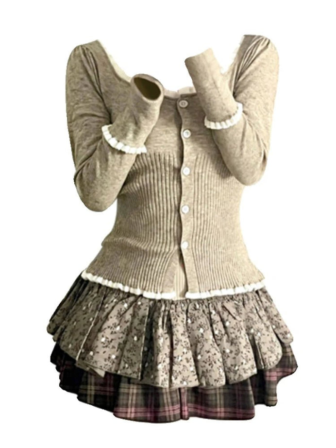 Korean Cardigan Sweater - Sweaters