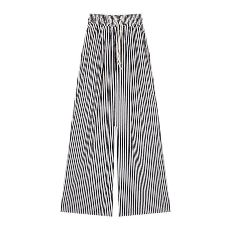 Korean Striped Wide Pants - Pants