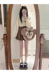 Retro Lace Whisper Bow-Tie Blouse Shoptery