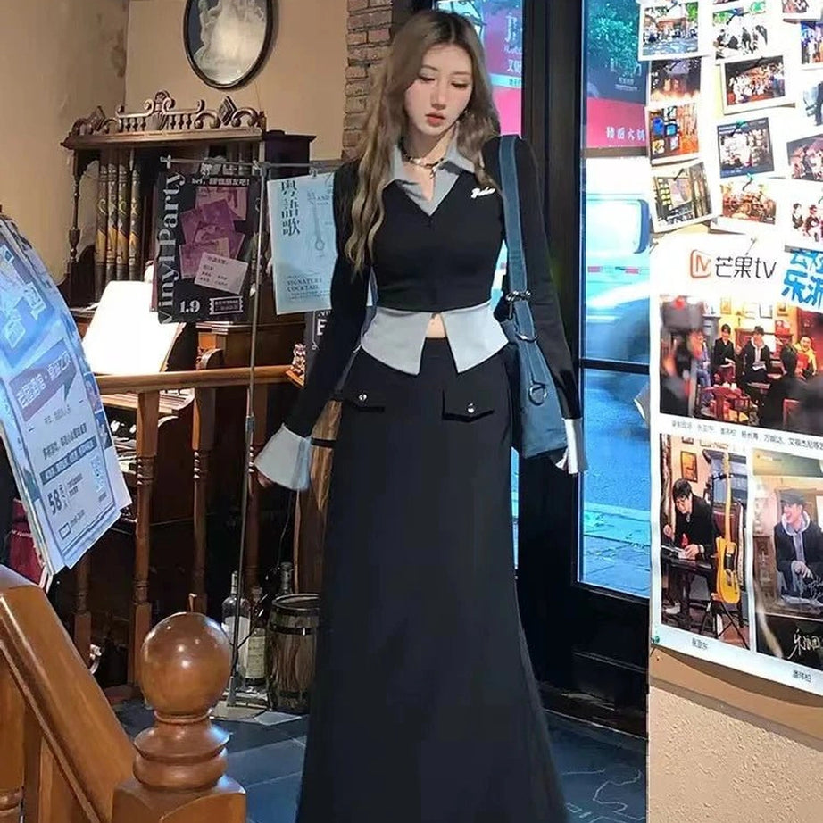 Fall Lapel Collar Knit Cardigan Shoptery