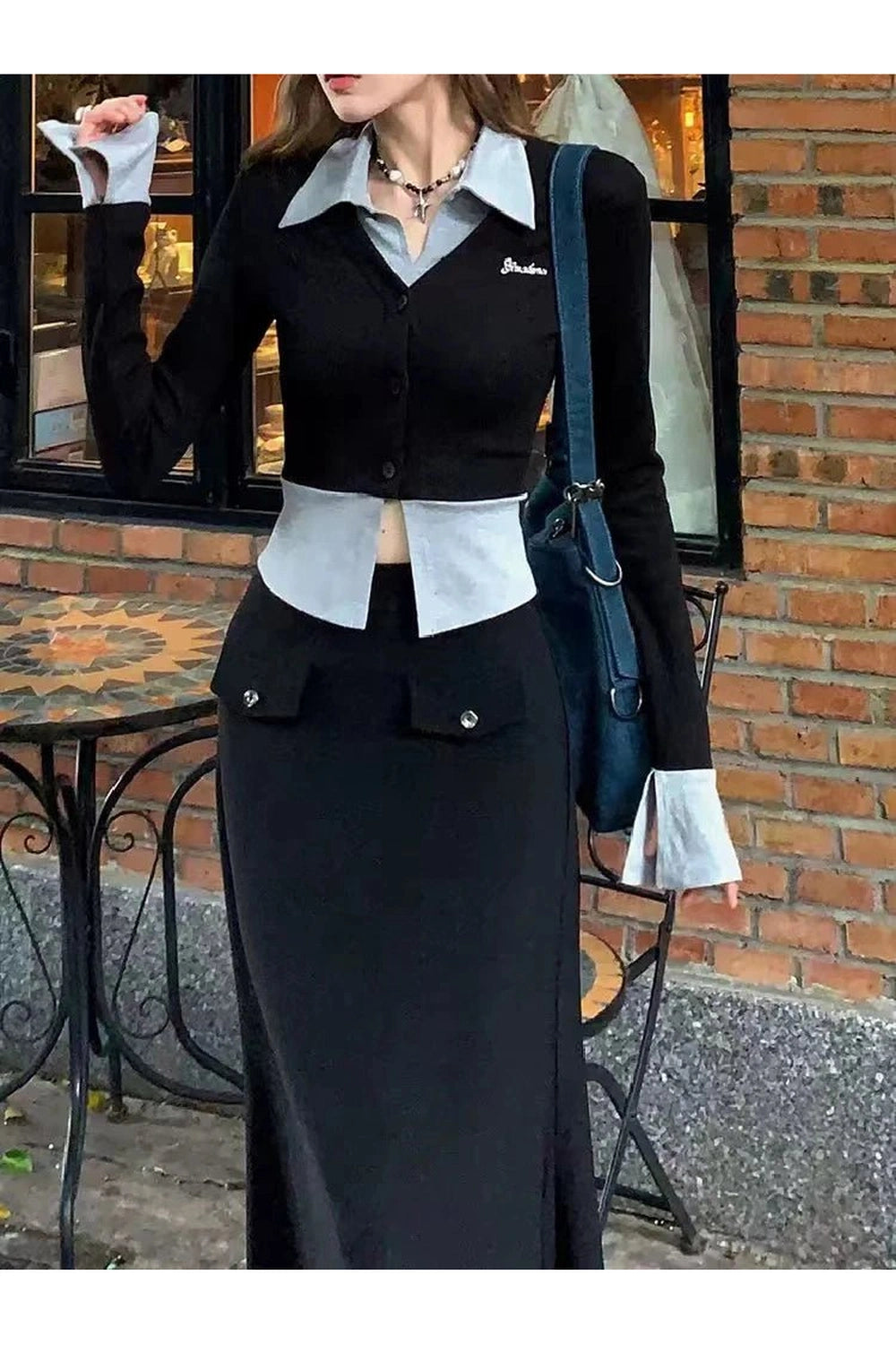 Fall Lapel Collar Knit Cardigan Shoptery