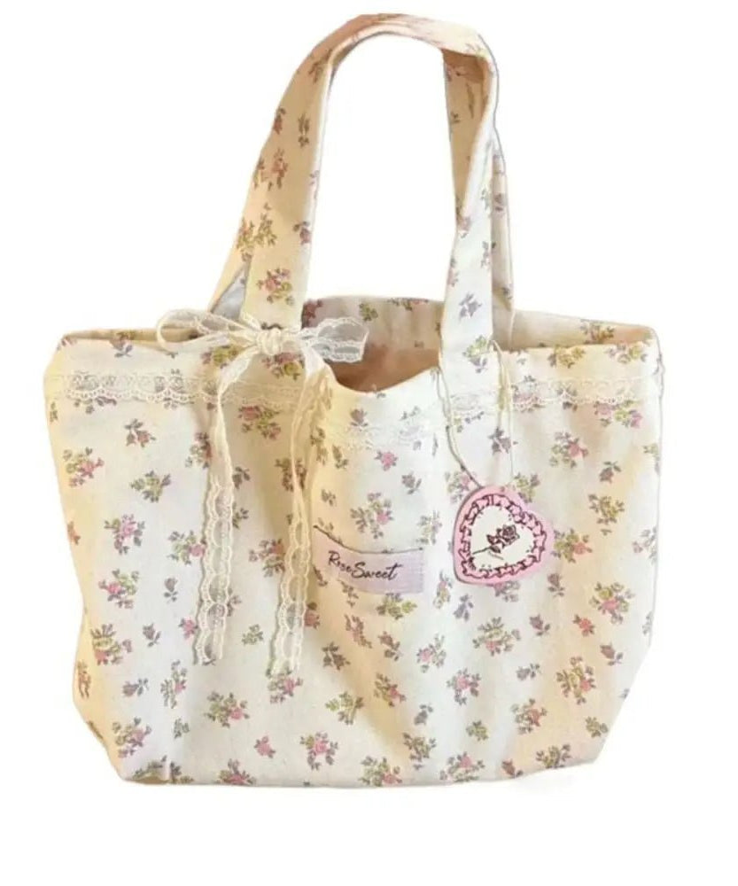 Large Lace Bow Bag - Bags