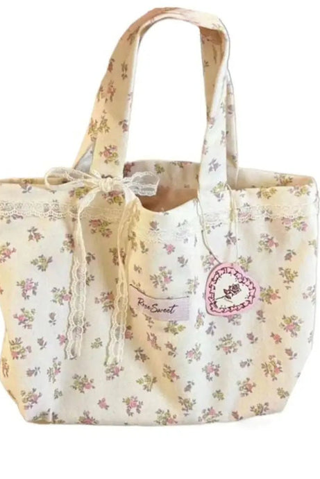 Large Lace Bow Bag - Bags