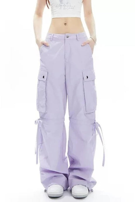 Lavender Dream Cargo Pants - Pants