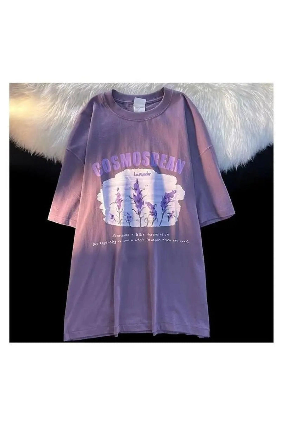 Lavender Dreamscape Graphic T-Shirt - T-Shirts