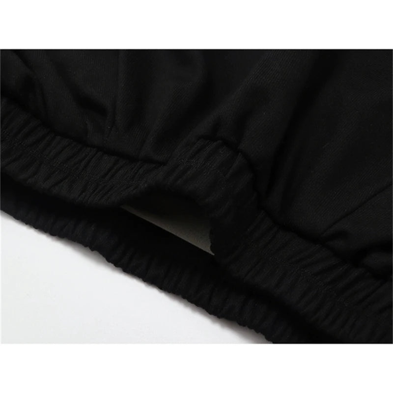 Alt Layered Strap Crop Sweatshirt Shoptery