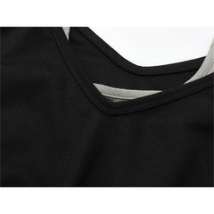 Alt Layered Strap Crop Sweatshirt Shoptery