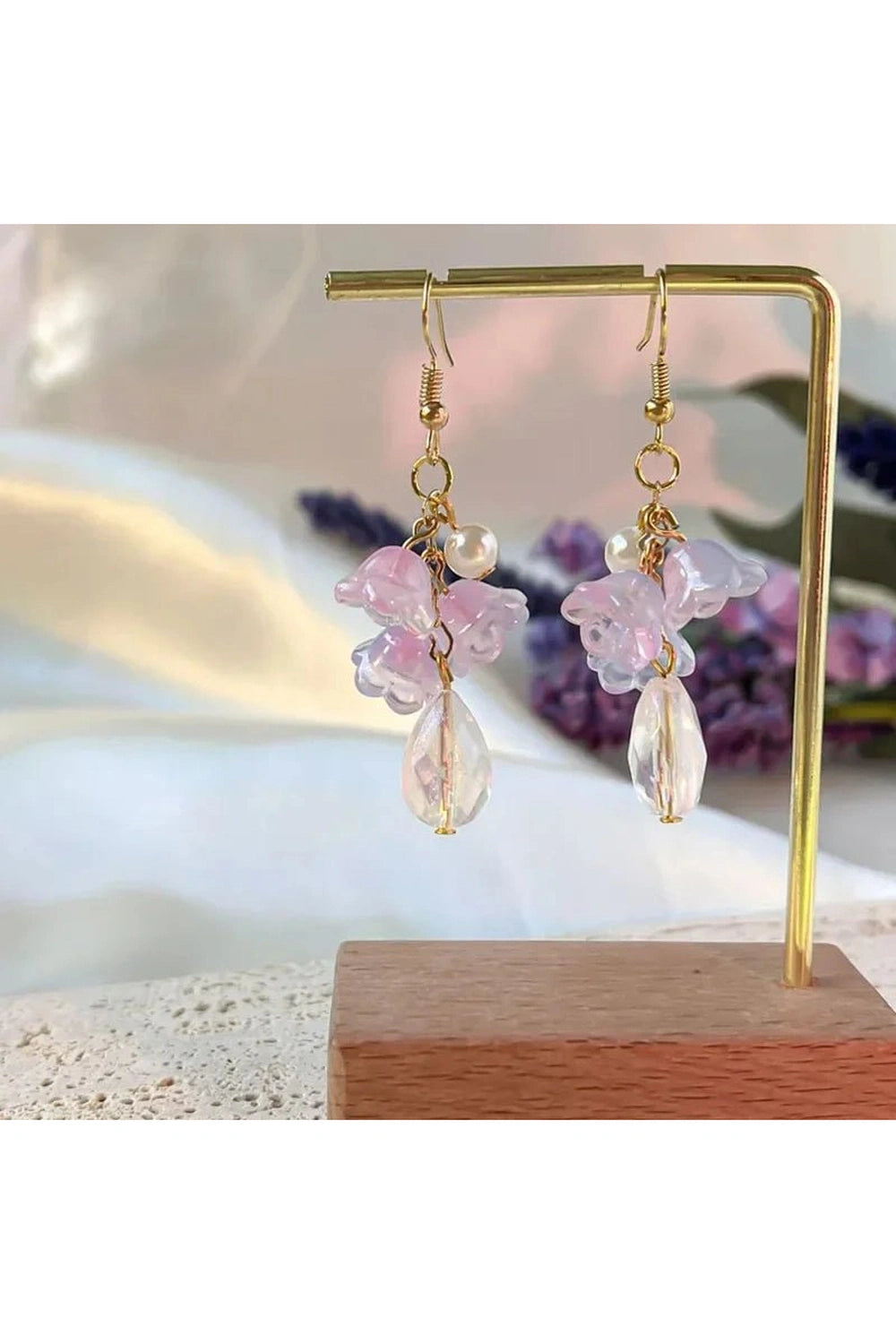 Lily Floral Necklace earring Shoptery