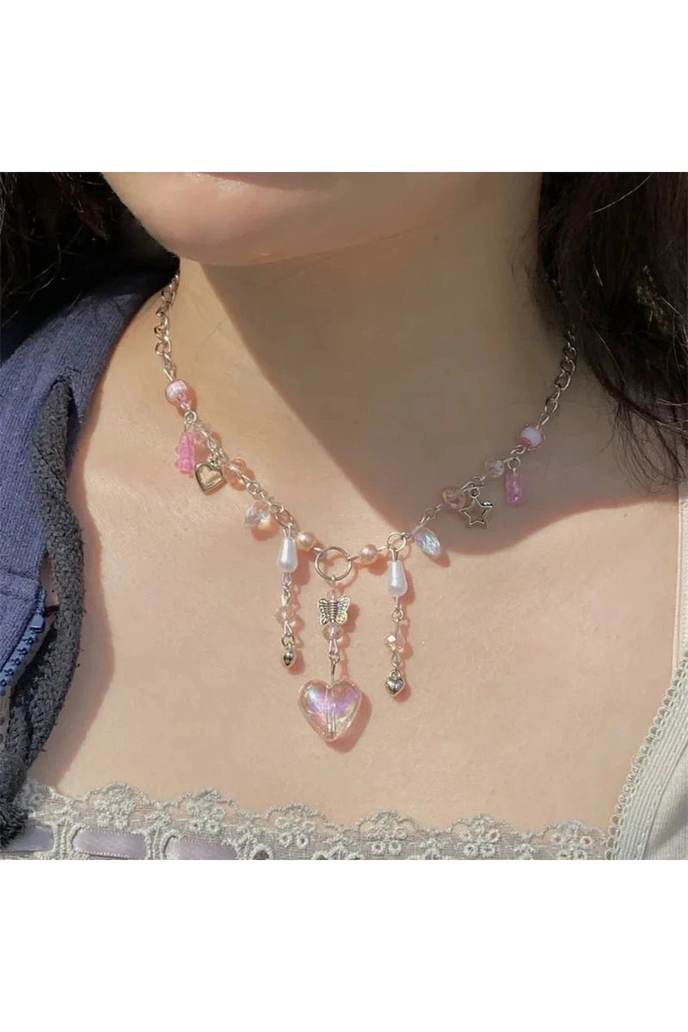 Lolita Fairycore Handmade Necklace Shoptery