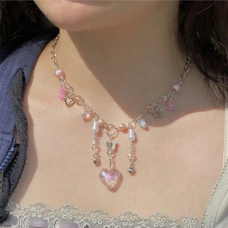 Lolita Fairycore Handmade Necklace Shoptery