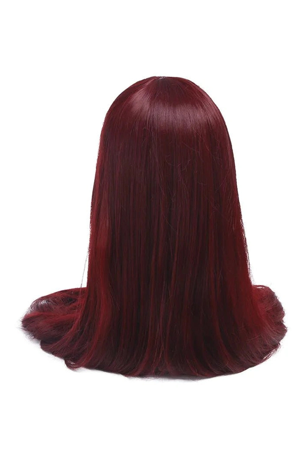 Aesthetic Long Blonde Cosplay Wig Wine Red 60inches Shoptery