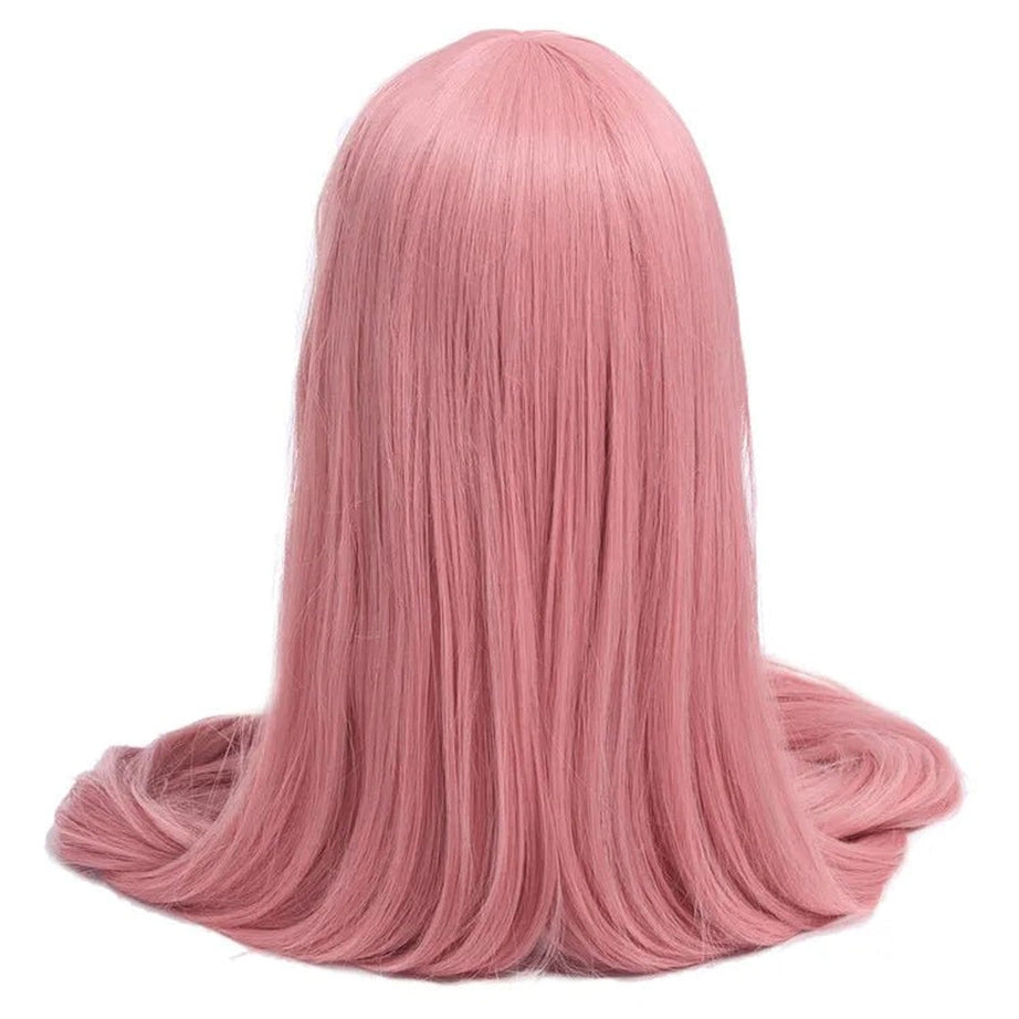 Aesthetic Long Blonde Cosplay Wig Pink 60inches Shoptery