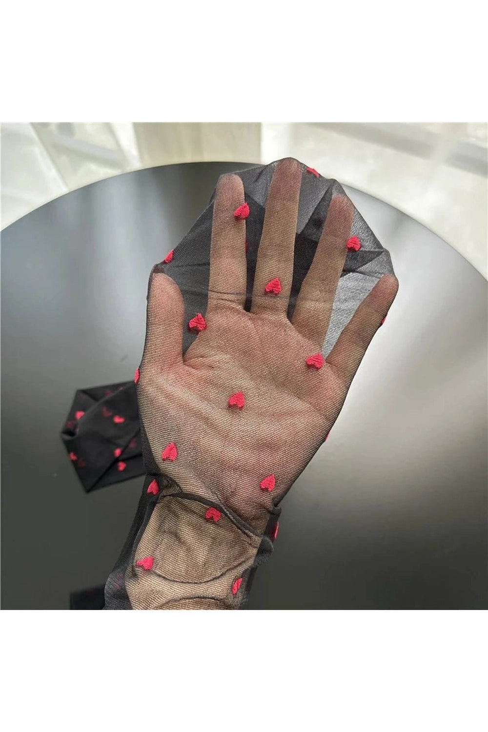 Coquette Lovecore Heart Fishnets Heart One Size Shoptery