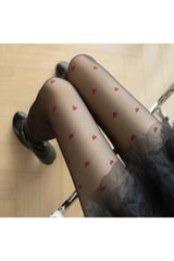 Coquette Lovecore Heart Fishnets Shoptery
