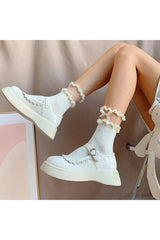 Coquette Low Tube Lace Dots Socks Shoptery