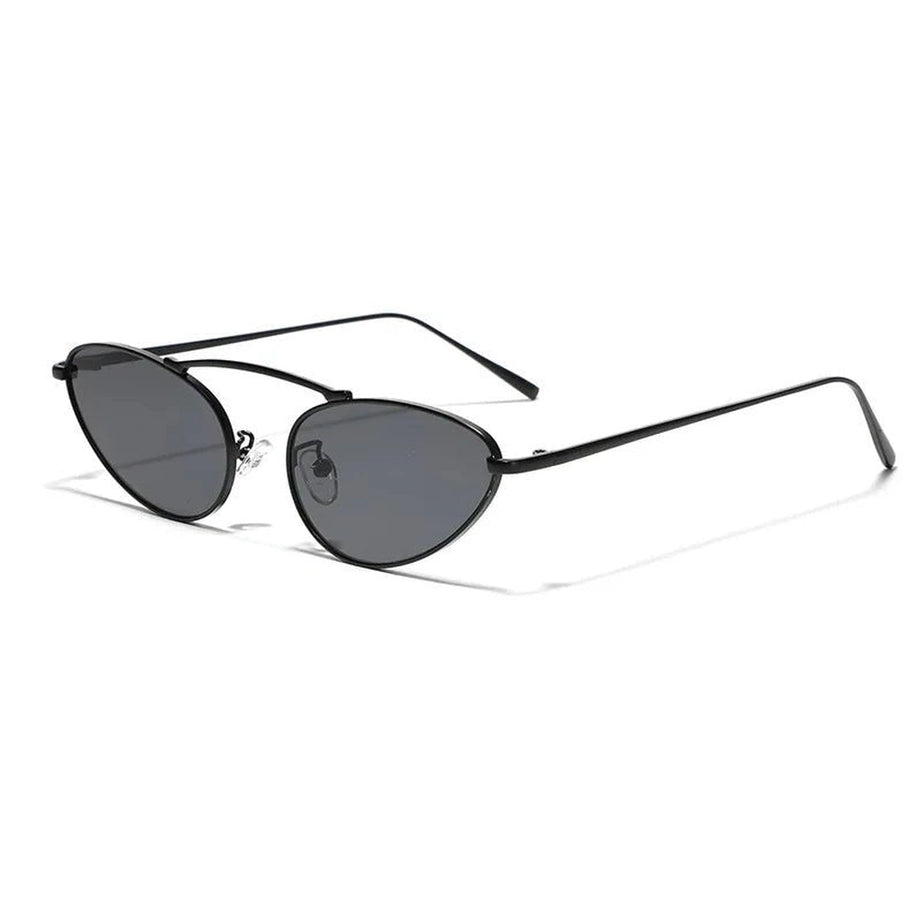 Aesthetic Luxury Cat Eye Sunglasses Black Gray As picture Shoptery