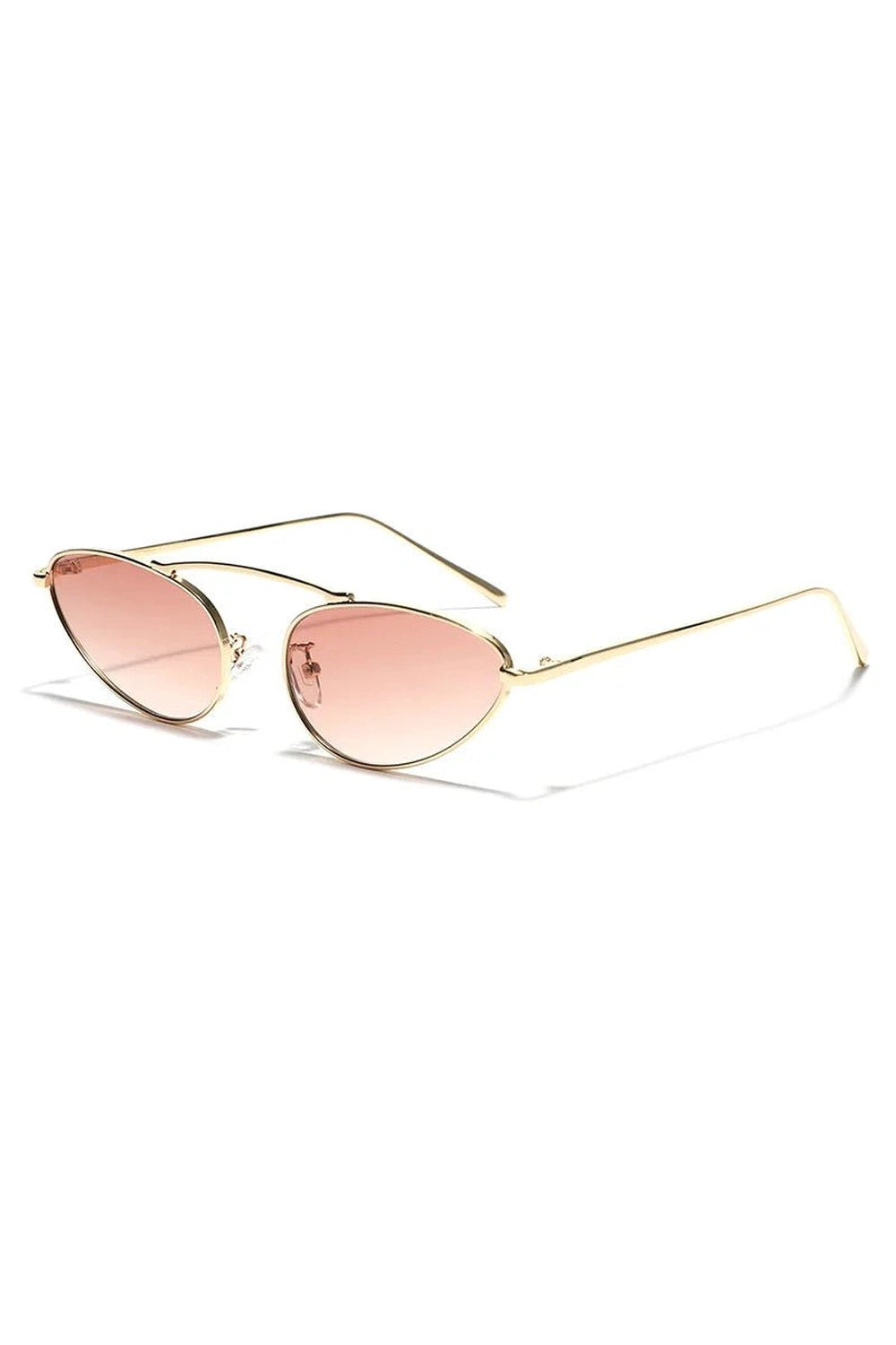 Aesthetic Luxury Cat Eye Sunglasses Gold Tea As picture Shoptery