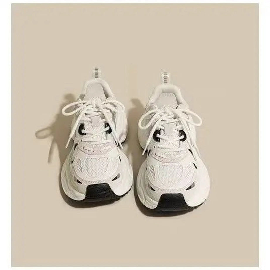 Y2k Chunky Casual Sneakers WHITE Shoptery