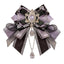 Jirai Kei Layered Ribbon Bow Brooch with Crystal Rhinestone Pendant 28 Shoptery