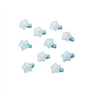 Decora Glitter Star Mini Hair Clips in White & Blue — Set of 10 Shoptery