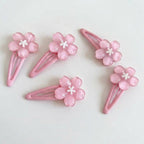 Decora Sakura Snap Clip Set Pink Cherry Blossom Hair Clips Shoptery