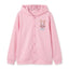 Fairy Kei Mezzio Piano Bunny Embroidered Snap-Front Hoodie as photo Shoptery
