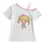 Decora Kawaii Cartoon Girl Polka Dot Off-Shoulder Tee Tops Shoptery