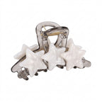 Decora Pearlescent Star Hair Claw Clip in Smoky Grey Shoptery