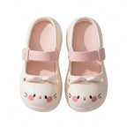 Fairy Kei Kawaii Cat Face Mary Jane Clog Sandals whiteCAT Shoptery