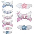 Decora Angel Wing Cross Heart & Star Hair Clips Accessories Shoptery