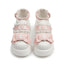 Jirai Kei Nurse Heart Cross Platform Sneakers with Lace & Bow Pink Shoptery