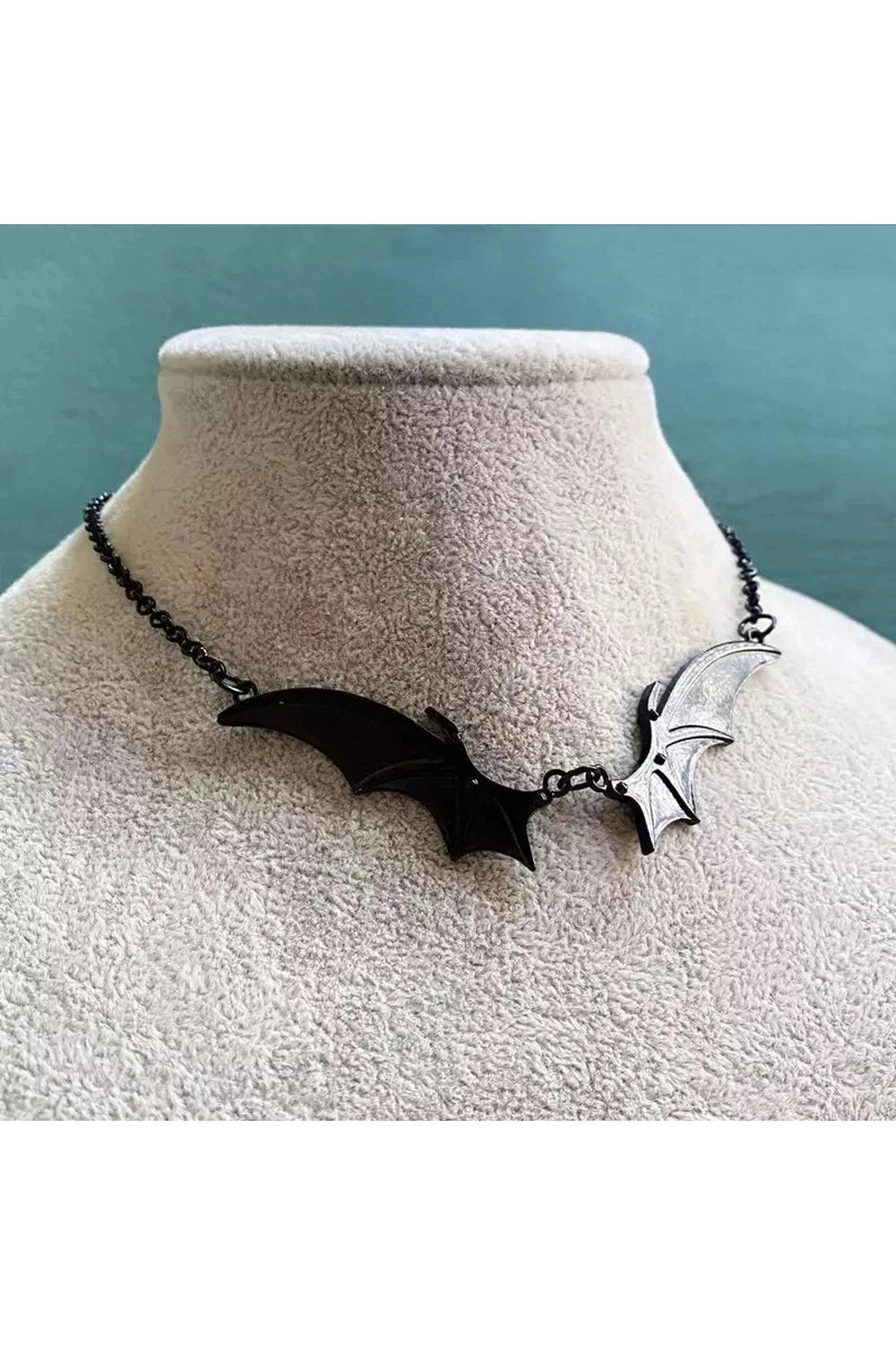 Alt Goth Midnight Bat Wing Necklace Shoptery