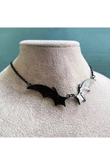 Alt Goth Midnight Bat Wing Necklace Shoptery