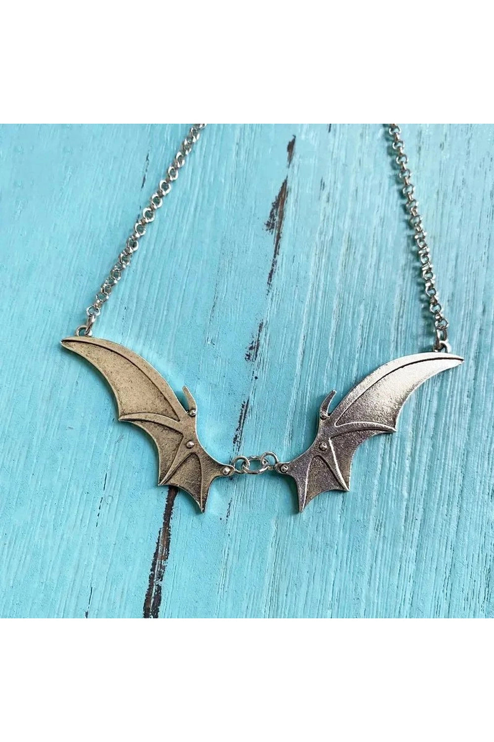 Alt Goth Midnight Bat Wing Necklace Shoptery