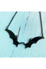 Alt Goth Midnight Bat Wing Necklace Shoptery
