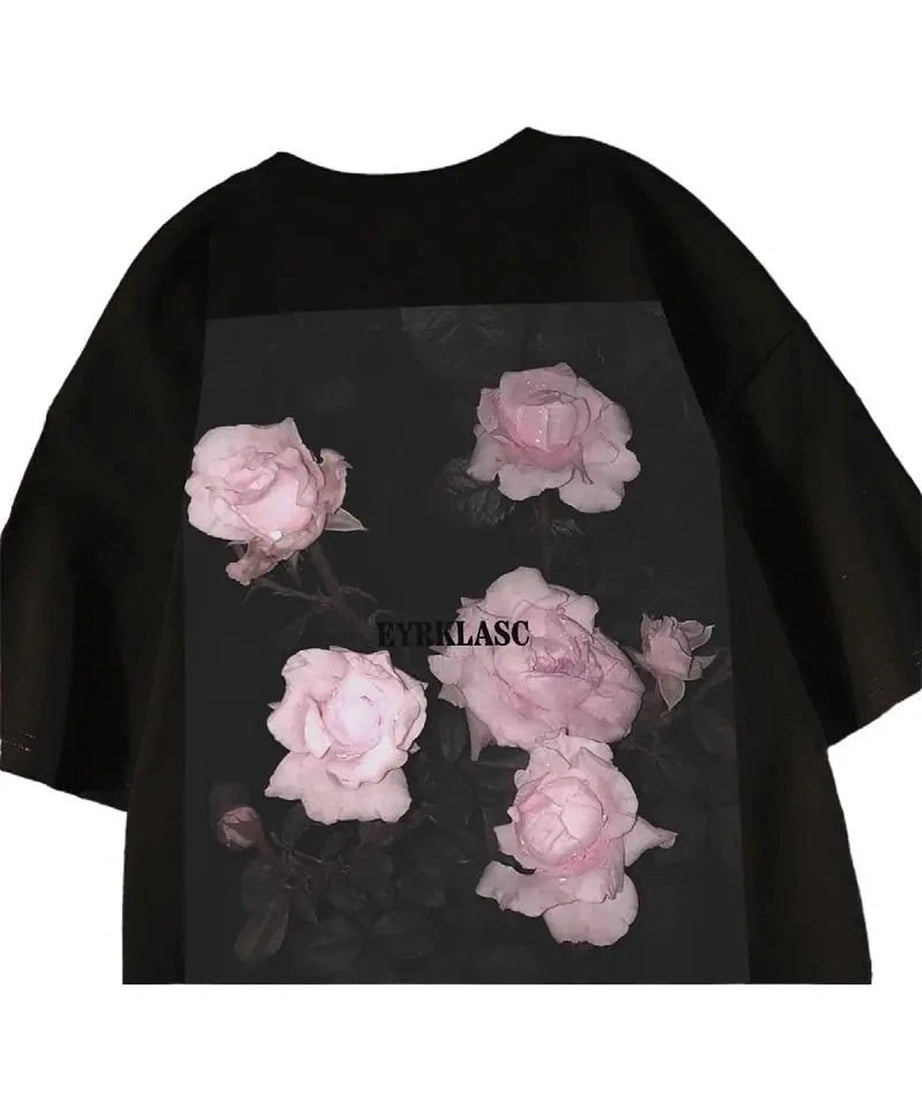 Midnight Bloom Graphic T-Shirt - T-Shirts