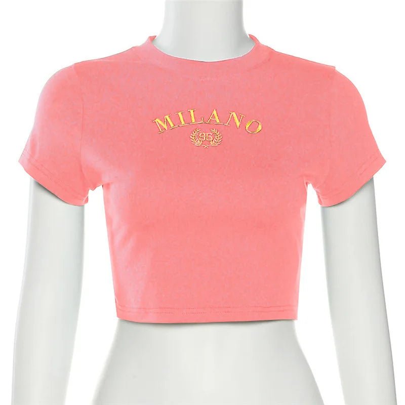 Milano Crest Cropped Top - Crop Tops