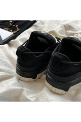 Kawaii Monochrome Edgy Low-Top Sneakers Shoptery