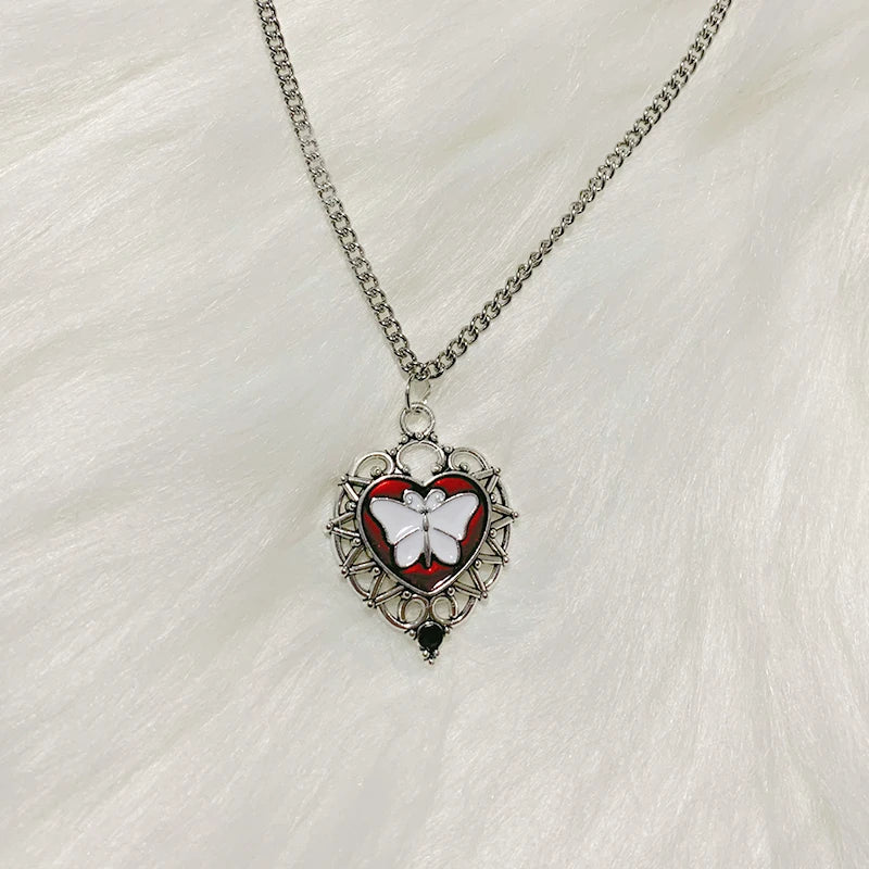 Goth Mystic Heart Pendant Layered Necklaces C CHINA Shoptery