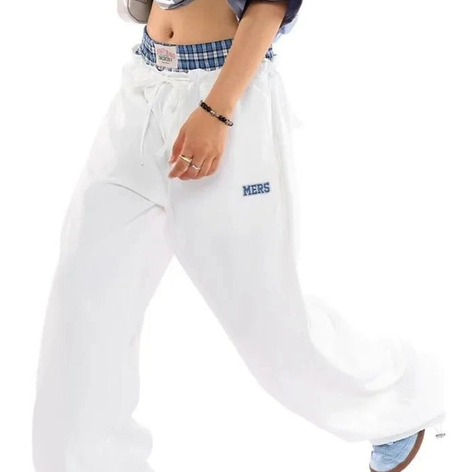 Y2k Navy Baggy Streetwear Pants Shoptery