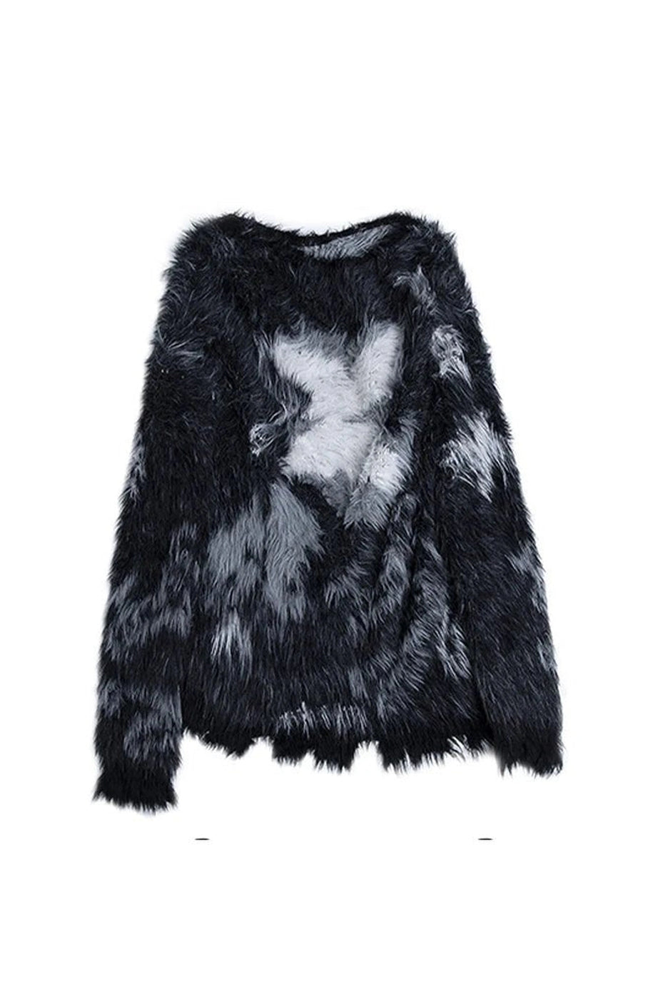 Nebula Fuzz Distressed Sweater - 