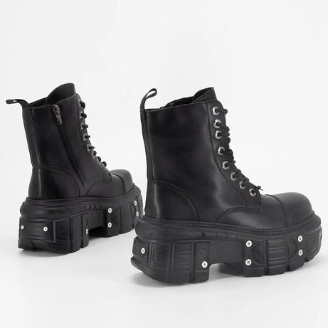 Alt Punk Platform Combat Boots Shoptery