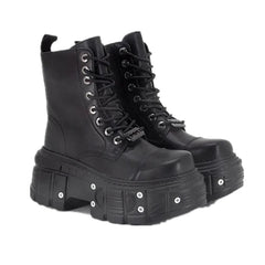 Alt Punk Platform Combat Boots Shoptery